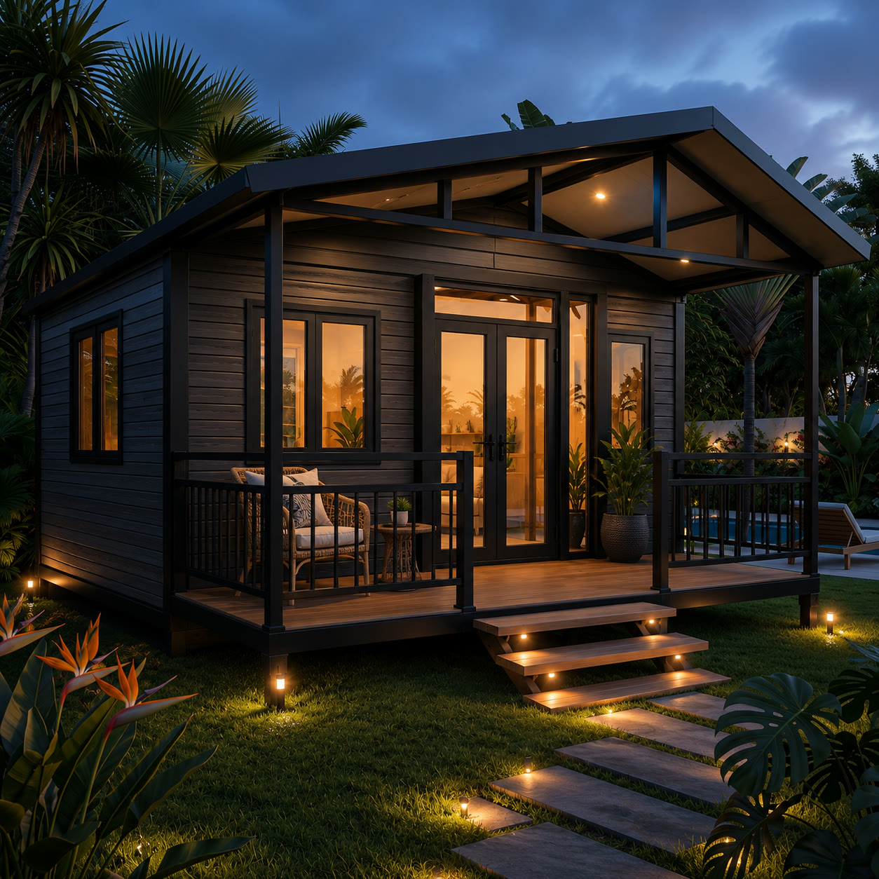10ft full roof charcoal gray