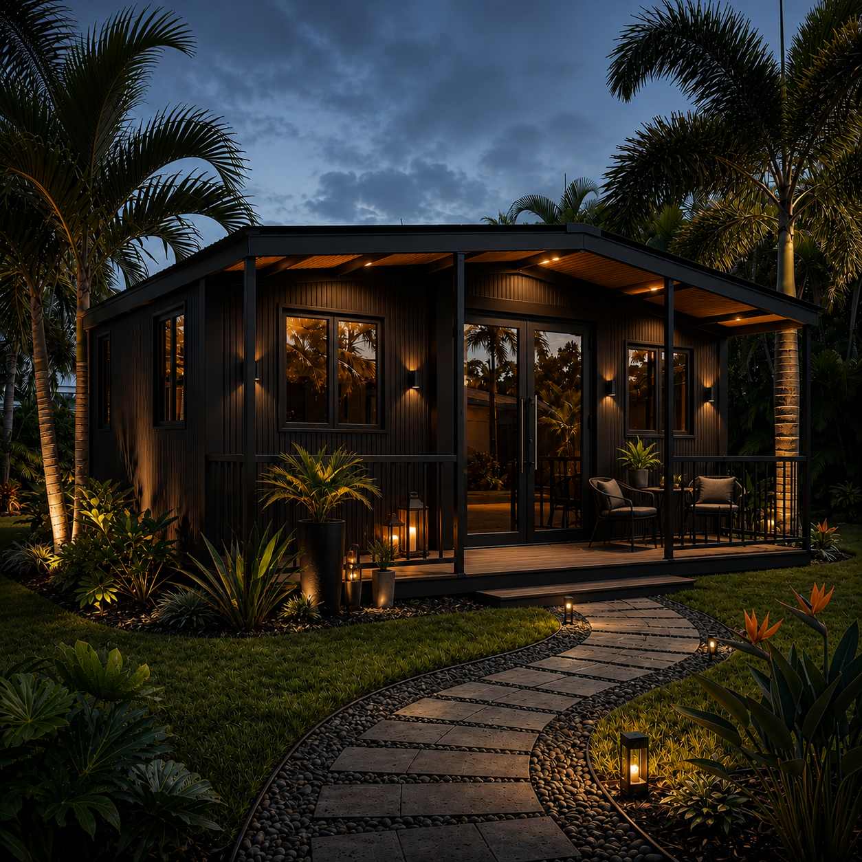 Roof and terrace charcoal black